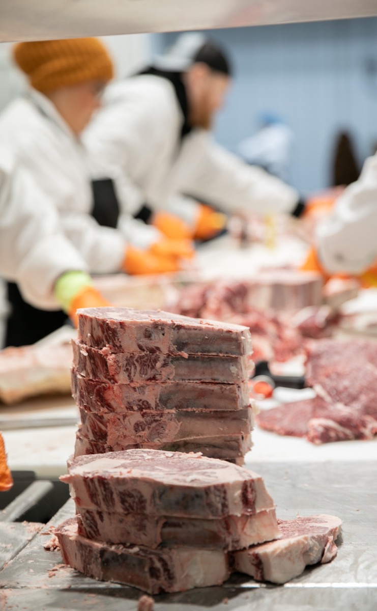 90 West Beef processing